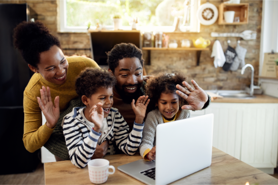 Zoom Fibre | Cheerful African American Family Waving While Havi 2024 12 13 18 59 21 UtcThe Benefits of Fibre Over ADSLIndustry News